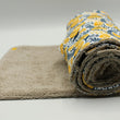 Load image into Gallery viewer, Essuie-tout lavable Oeko-Tex Fleurs jaunes 6 feuilles Les Fantaisies de Malou
