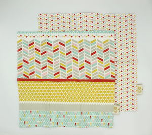 Serviettes de table Triangles pastels Les Fantaisies de Malou