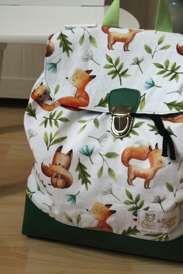 Sac à dos enfant maternelle Renard Les Fantaisies de Malou