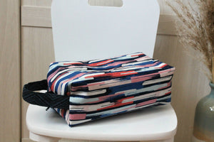 Trousse boxy Electra (tissu de designer) Les Fantaisies de Malou