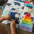 Charger l'image dans la galerie, Tableau d'occupation transportable Ours Origami (busy board) Les Fantaisies de Malou
