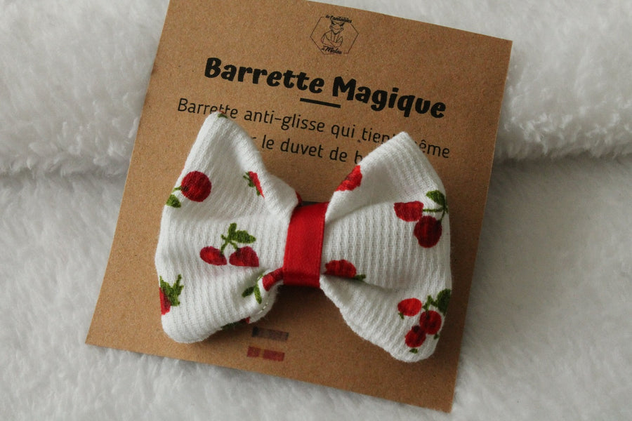 Barrette magique Noeud à personnaliser Les Fantaisies de Malou