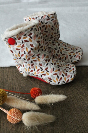 Bottines souples fourrées, bébé, enfant et adulte, plusieurs modèles au choix Les Fantaisies de Malou