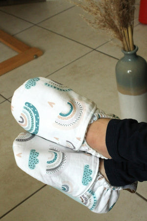 Chaussons souples à personnaliser (bébé, enfant, adulte) Les Fantaisies de Malou