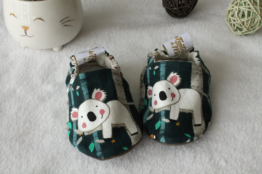 Chaussons souples bébé Koala Les Fantaisies de Malou