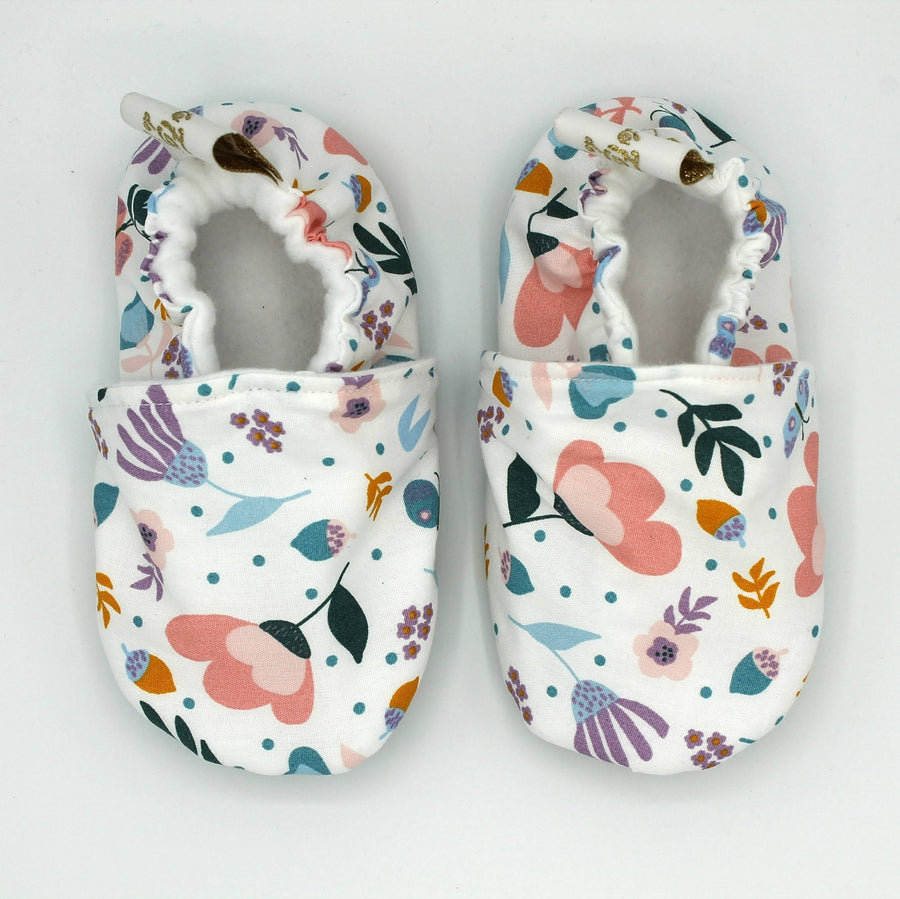 Chaussons souples enfants Printemps Taille 24-25, polaire Les Fantaisies de Malou