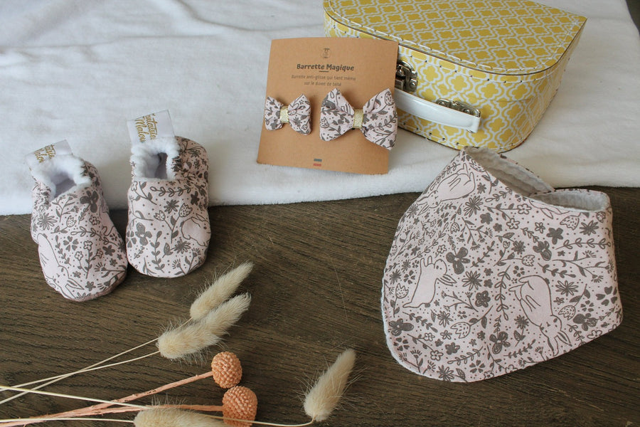 Coffret cadeau naissance Lapinou Les Fantaisies de Malou