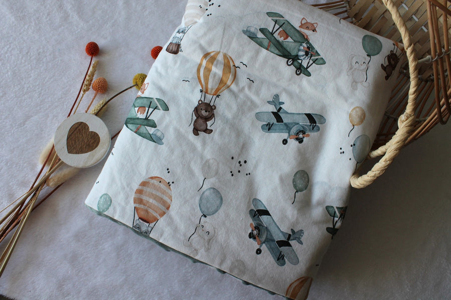Couverture bébé Dans les airs Les Fantaisies de Malou