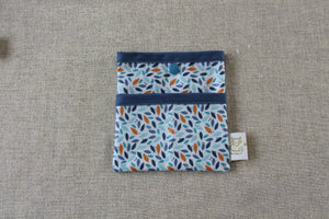 Pochette imperméable bleu ou orange Les Fantaisies de Malou