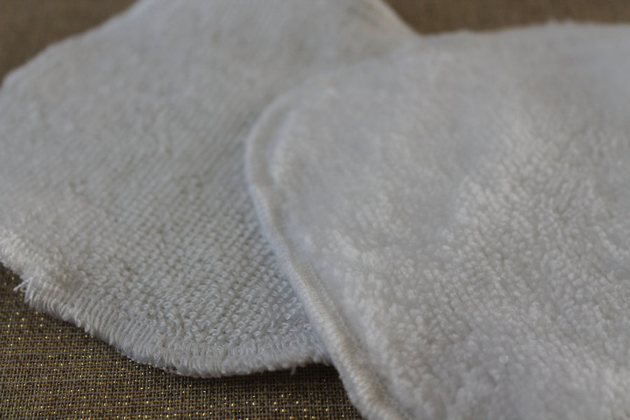 Lingettes lavables double-face OekoTex, panier gris Les Fantaisies de Malou