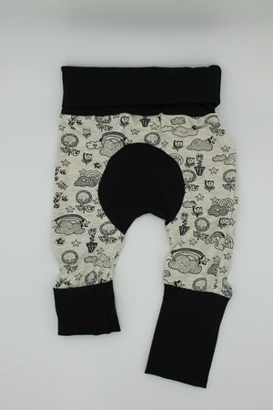 Pantalon évolutif bébé et enfant Funny Flowers Les Fantaisies de Malou