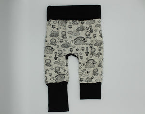 Pantalon évolutif bébé et enfant Funny Flowers Les Fantaisies de Malou