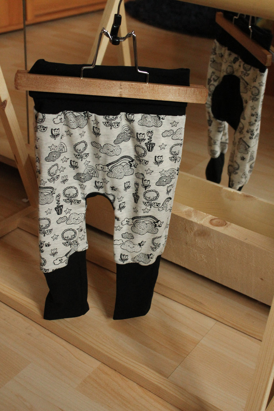 Pantalon évolutif bébé et enfant Funny Flowers Les Fantaisies de Malou