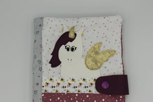 Protège carnet de santé molletonné licorne Les Fantaisies de Malou
