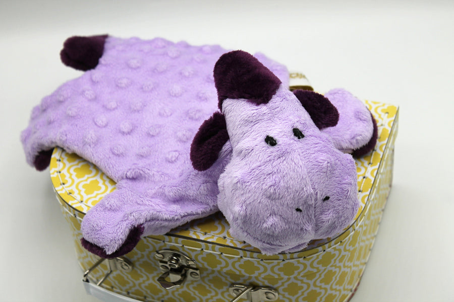 Doudou dragonne Léonne violet Les Fantaisies de Malou