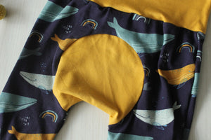 Pantalon évolutif bébé et enfant Baleine Les Fantaisies de Malou