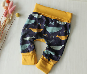 Pantalon évolutif bébé et enfant Baleine Les Fantaisies de Malou