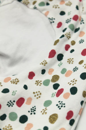 Pantalon évolutif  bébé et enfants Confettis blanc Les Fantaisies de Malou