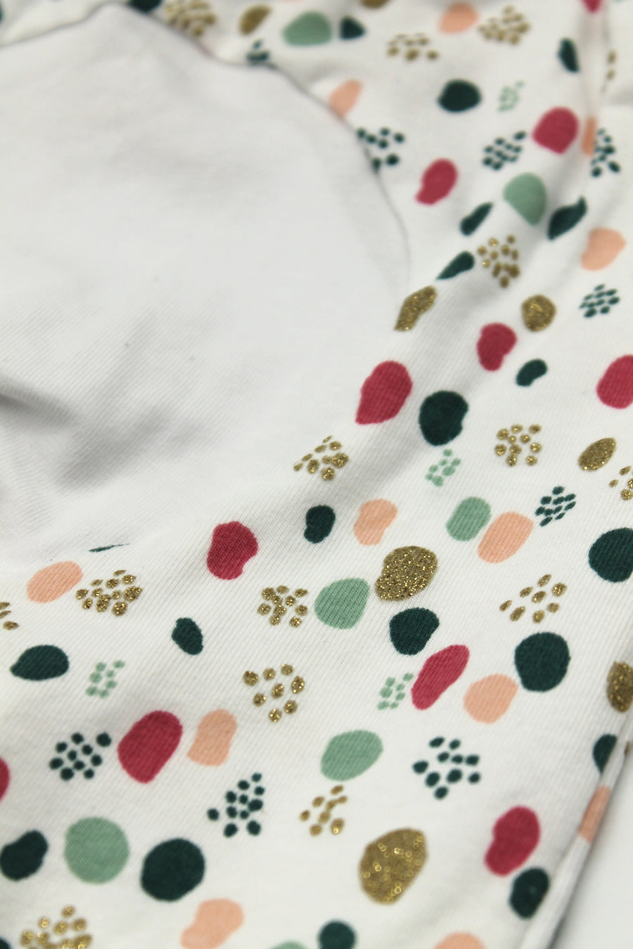 Pantalon évolutif  bébé et enfants Confettis blanc Les Fantaisies de Malou