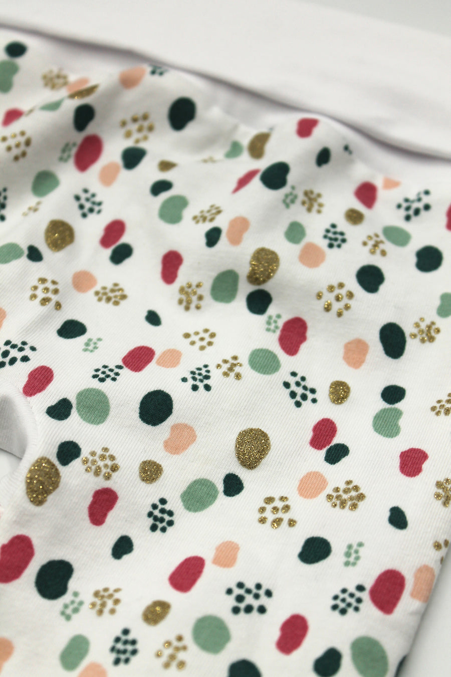 Pantalon évolutif  bébé et enfants Confettis blanc Les Fantaisies de Malou