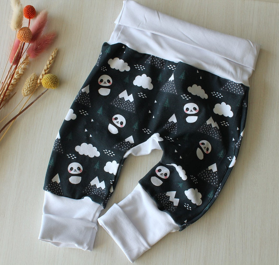 Pantalon évolutif bébé et enfant Panda Les Fantaisies de Malou