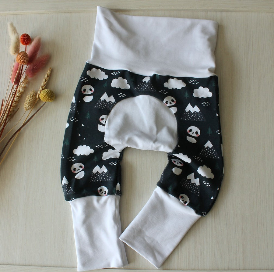 Pantalon évolutif bébé et enfant Panda Les Fantaisies de Malou