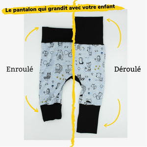 Pantalon évolutif  bébé et enfants Hidden Bear Les Fantaisies de Malou