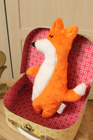 Renardou orange, le doudou renard Les Fantaisies de Malou