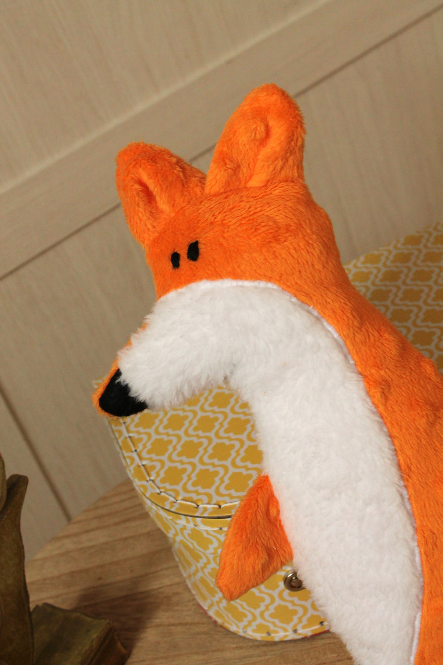 Renardou orange, le doudou renard Les Fantaisies de Malou