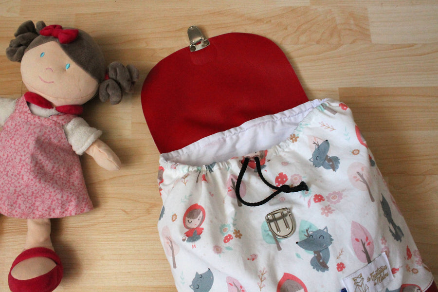 Sac à dos enfant maternelle Chaperon Rouge Les Fantaisies de Malou