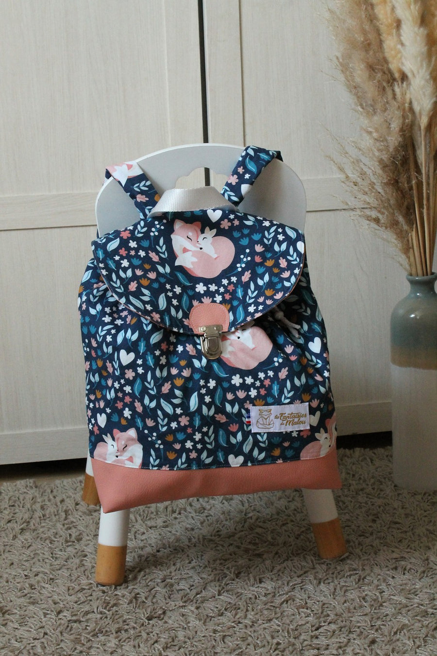 Sac à dos enfant maternelle Renarde Les Fantaisies de Malou