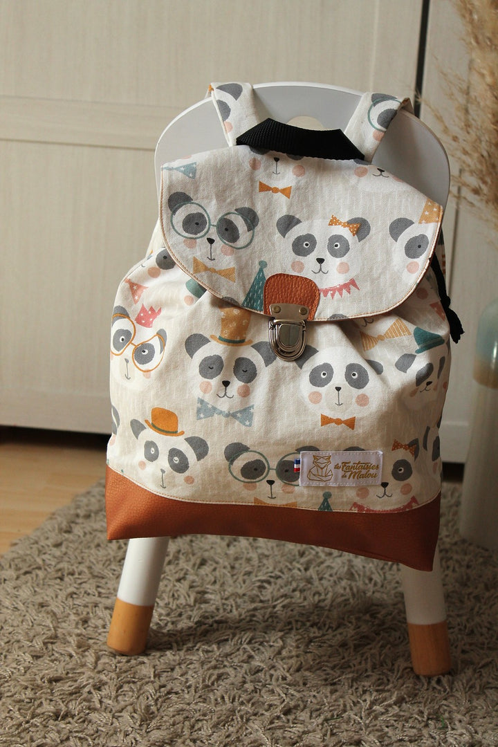 Chaussons souples bébé Panda Roux – Les Fantaisies de Malou