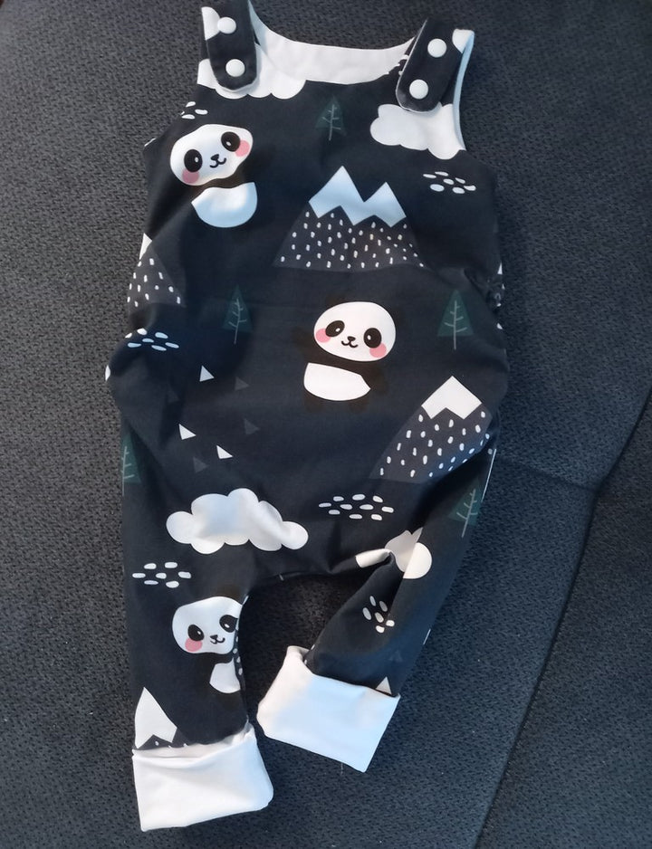 Salopette évolutif bébé et enfant Panda Les Fantaisies de Malou