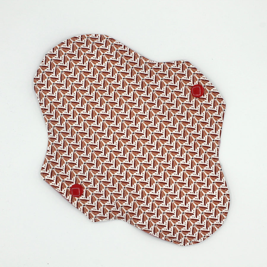 Serviette hygiénique lavable Gipsy, flanelle bio Les Fantaisies de Malou