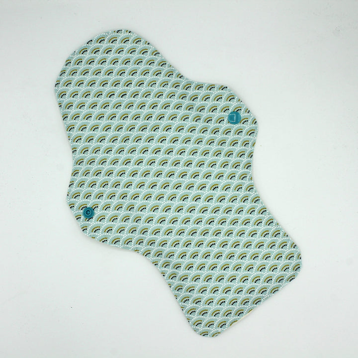 Serviette hygiénique lavable nuit XL, Eventail, flanelle bio Les Fantaisies de Malou