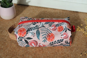 Trousse boxy Agrumes  (tissu de designer) Les Fantaisies de Malou