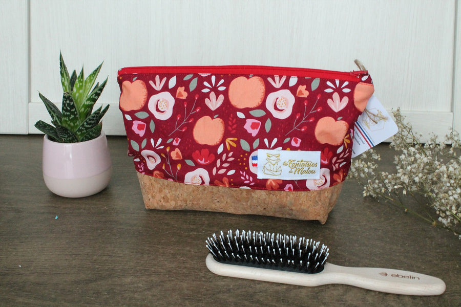 Grande trousse de toilette zéro déchet - Rouge