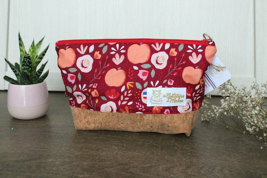 Trousse de toilette bi-matière à personnaliser Les Fantaisies de Malou