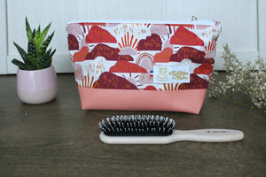 Trousse de toilette bi-matière Red Sky Les Fantaisies de Malou