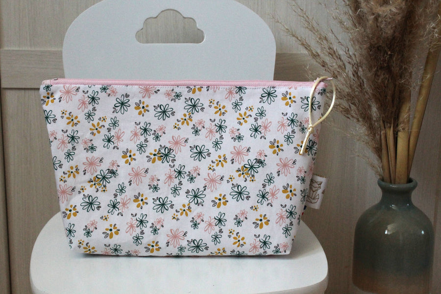 Trousse de toilette L Douces Fleurs Les Fantaisies de Malou